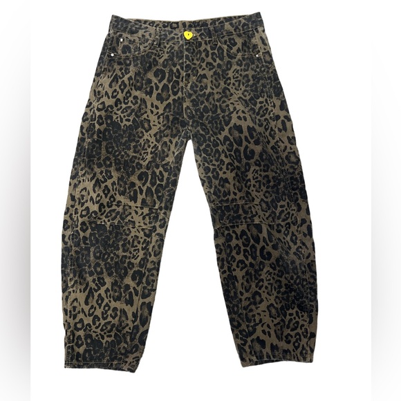 Buckley Leo Leopard print Barrel jeans - Picture 3 of 10